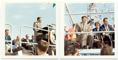Photo of Ronald Reagan running for office - San Pedro, CA 1960's